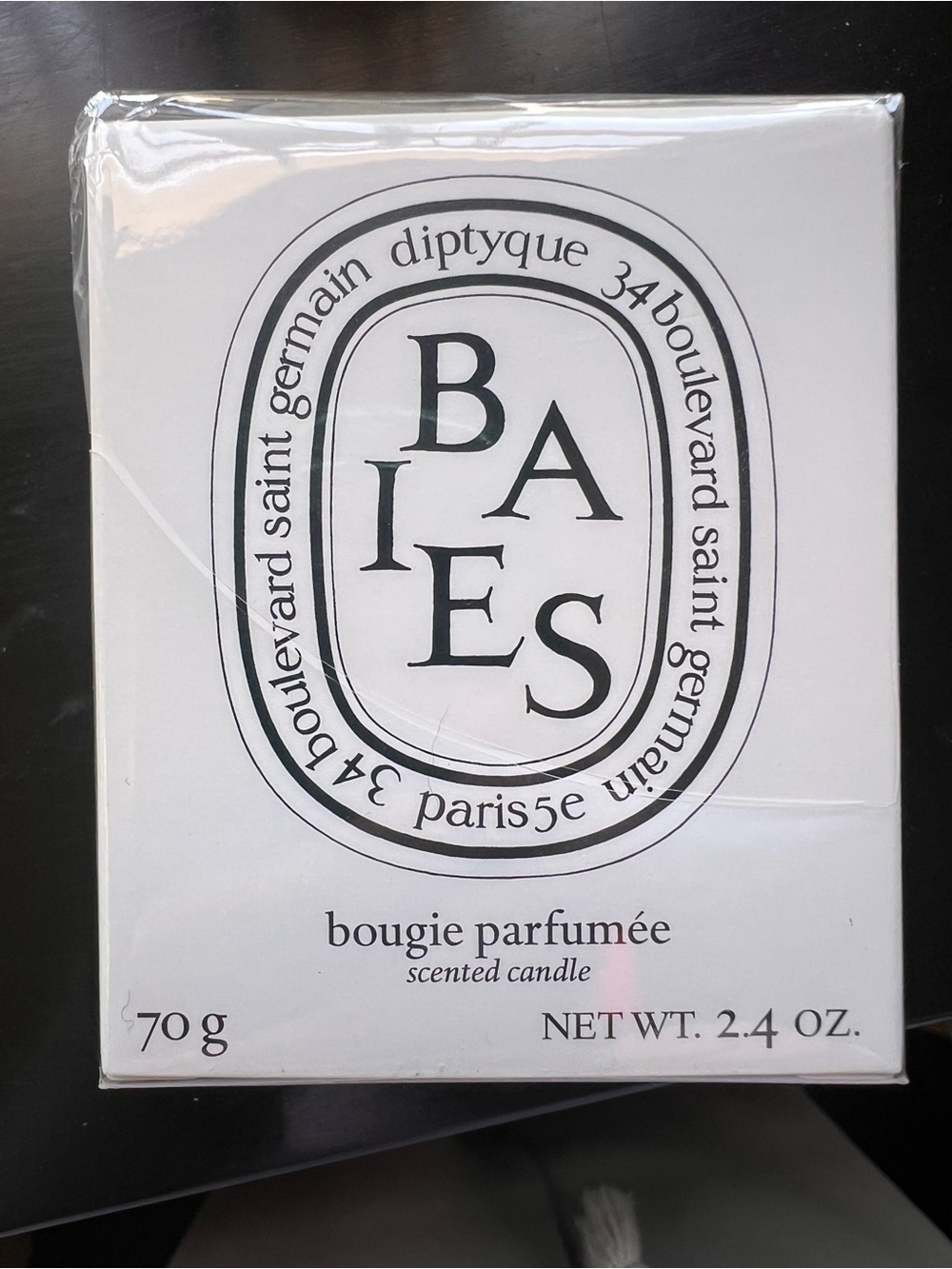 Diptyque Baies 2.4 oz Candle, brand new. 20 hour burn time. $48 retail